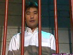 Asian Babe is a slave in prison