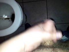 Jerk on work in toilet!