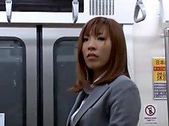 Public Gangbang & Massive Facial On The Bus With Japanese hottie.